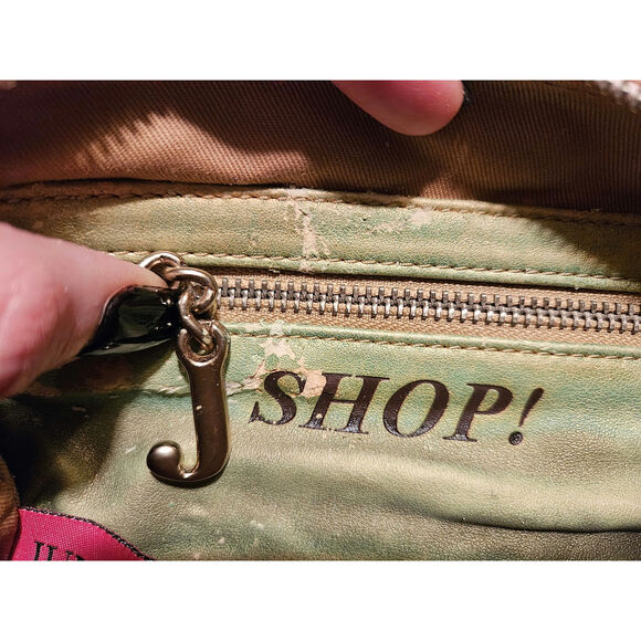 Rare Y2K Juicy Couture Green & Pink Velour Barrel Purse, Authentic - Picture 14 of 15